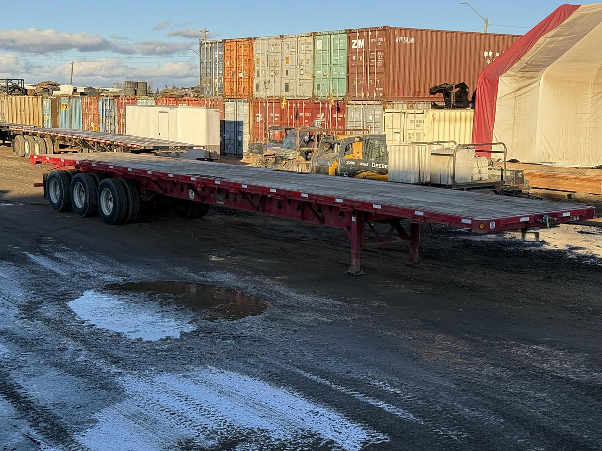 Used 2015 Manac 53' Tridem Flat Deck/Highboy