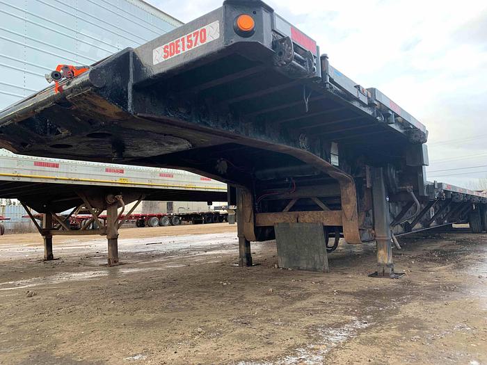 Used 2012 Manac Tridem Step Deck - Extendable/Trombone