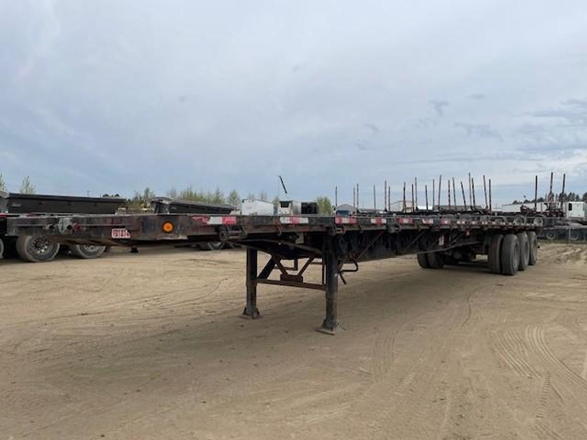 Used 2015 Manac 53' Tridem Flat Deck/Highboy - #FD1014