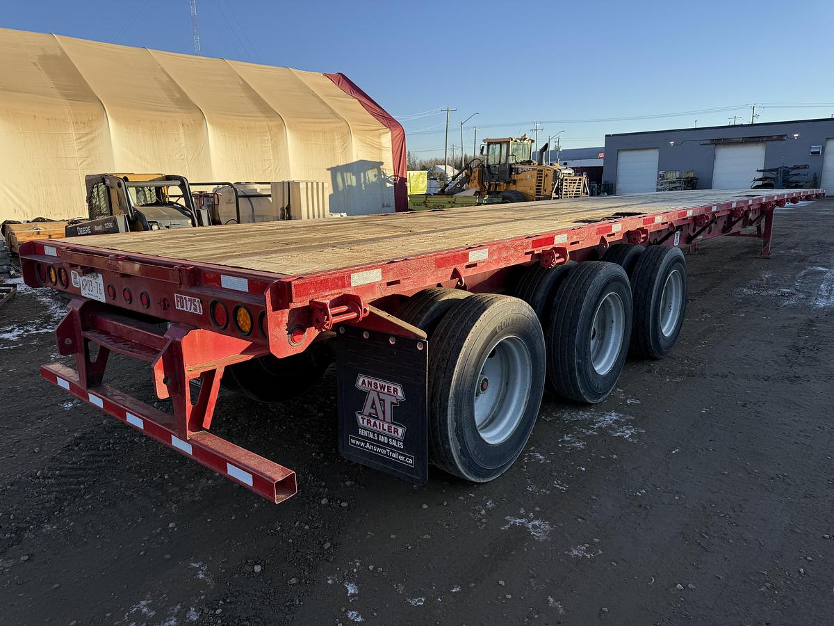 Used 2015 Manac 53' Tridem Flat Deck/Highboy