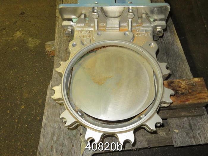 Unused 10" Fabri-valve Air Operated Knife Gate Valve #40820