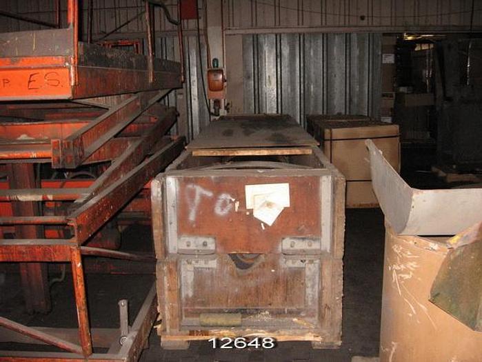 Used Manchester  Calender, 2-Roll, 120" Roll Face Length, 24" Dia Top Roll, 16" Dia Bottom Swimming Roll, 144" Bearing Center, 700 Pli, 750 Fpm #12648