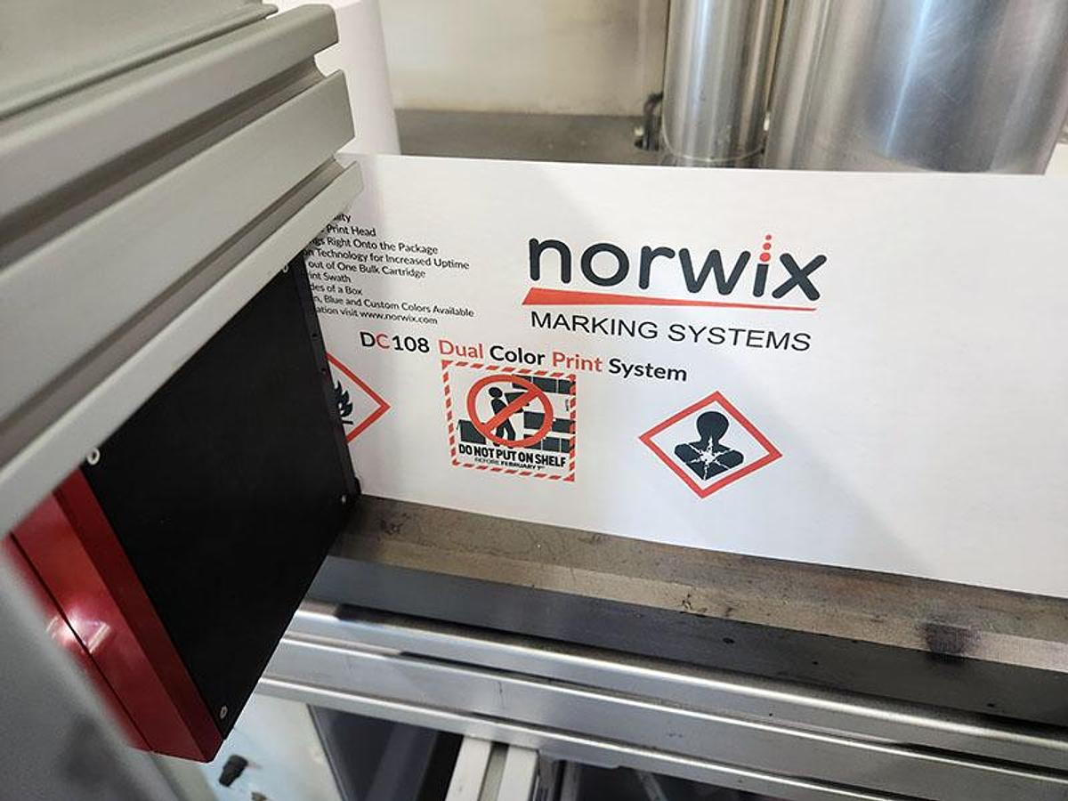 Norwix DC108 / FC108 Wide Format TIJ 4.0 Color Inkjet Printing System