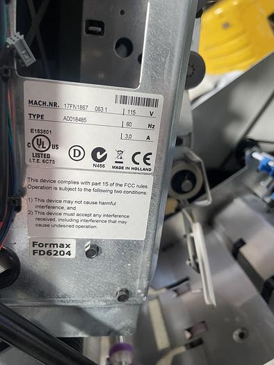 Used Formax FD 6204 Advanced 2 Folder Inserter with Two Sheet Feeders and One BRE FD6204