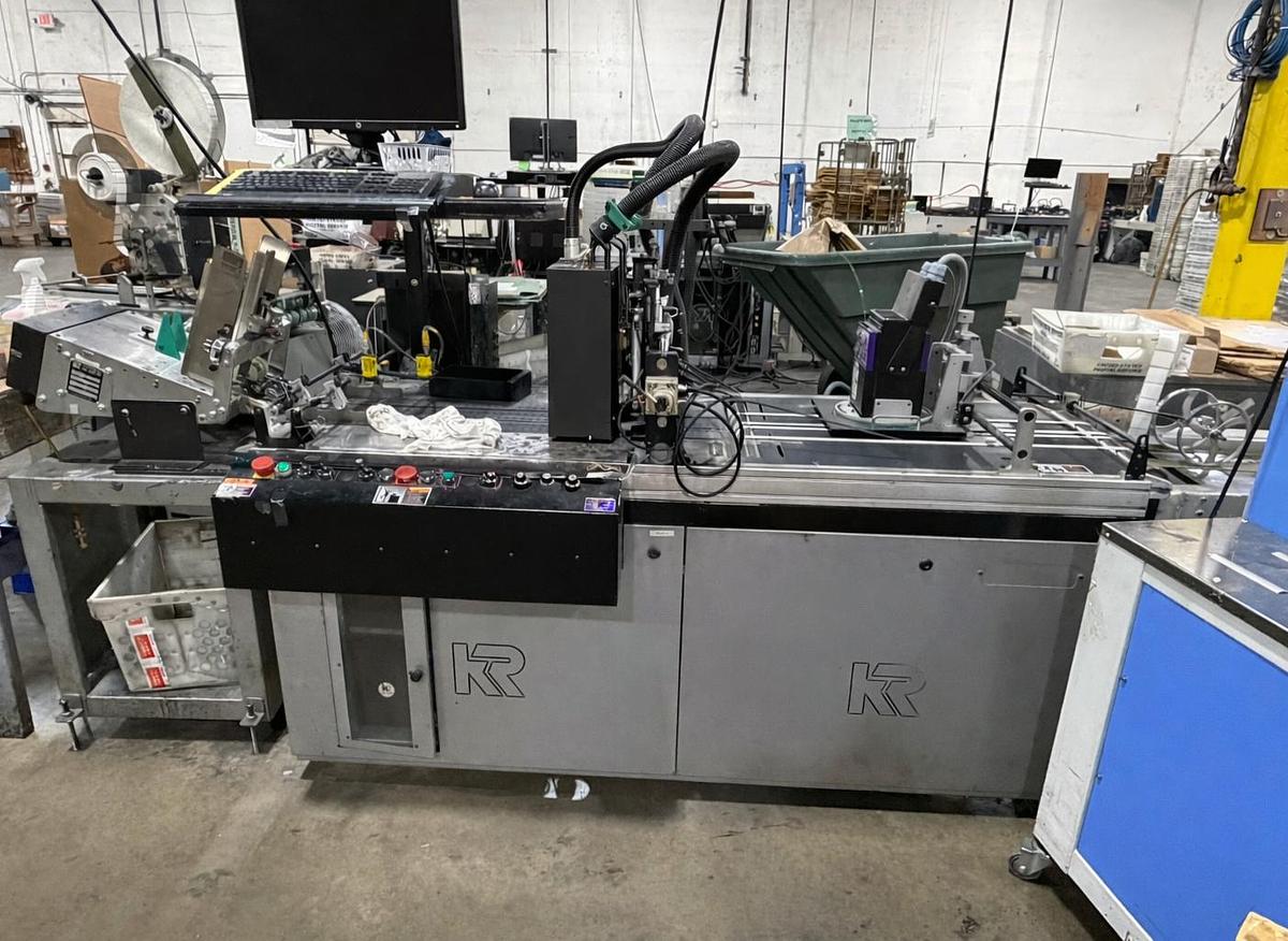 Used Kirk Rudy UV Pheonix Inkjet with Feeder Complete System