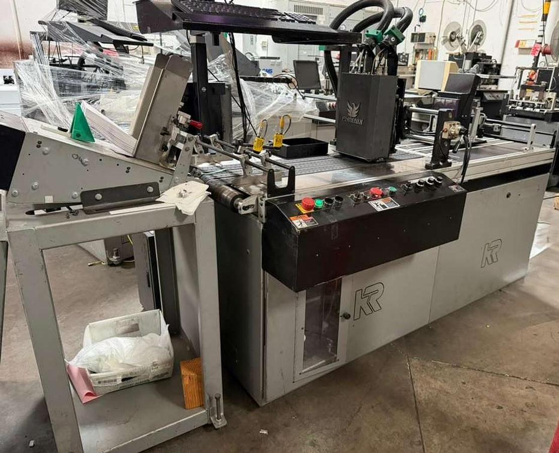 Used Kirk Rudy UV Phoenix Inkjet with Feeder Complete System
