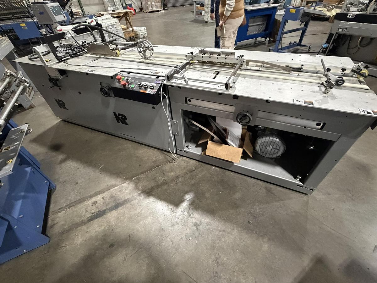 Used Kirk-Rudy KR219RRSF Roller Registration Score/Fold (Plow Fold/Score) System