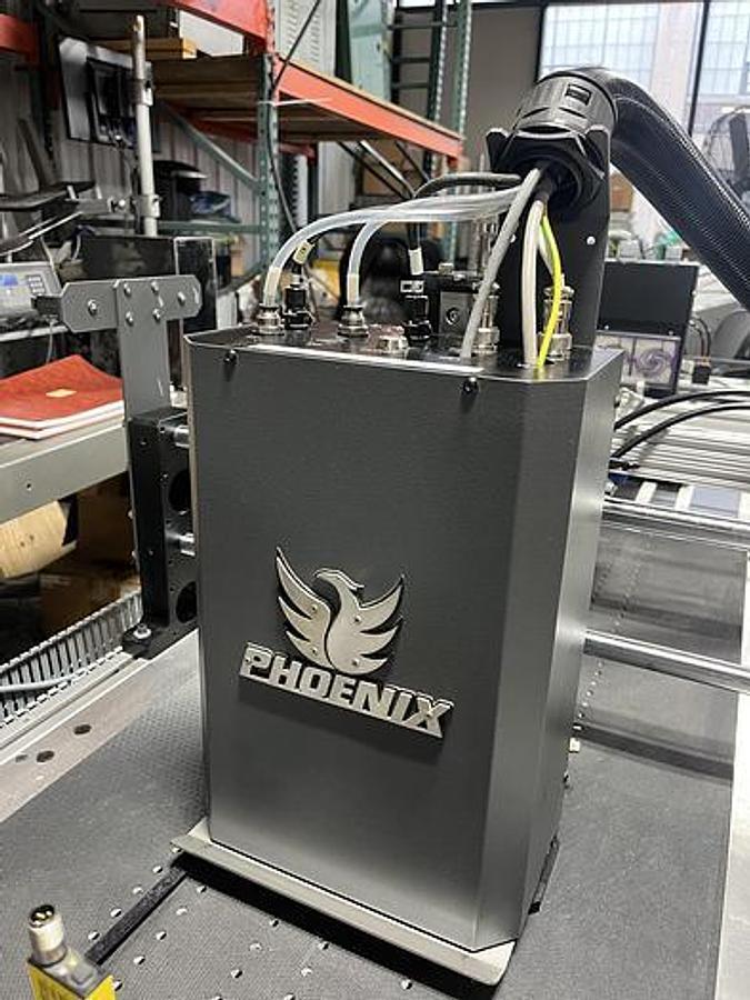 Used Kirk Rudy UV Pheonix Inkjet with Feeder Complete System