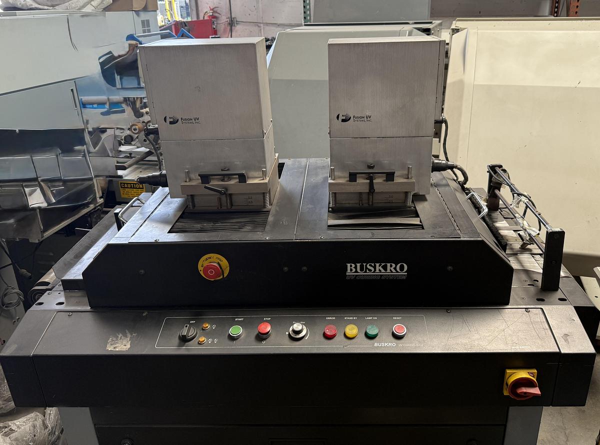 Used Buskro Fusion UV Dryers