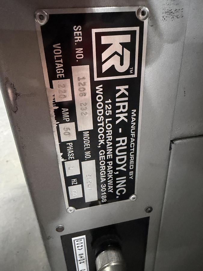 Used Kirk-Rudy KR545T “Triple Tabber” Tabbing System