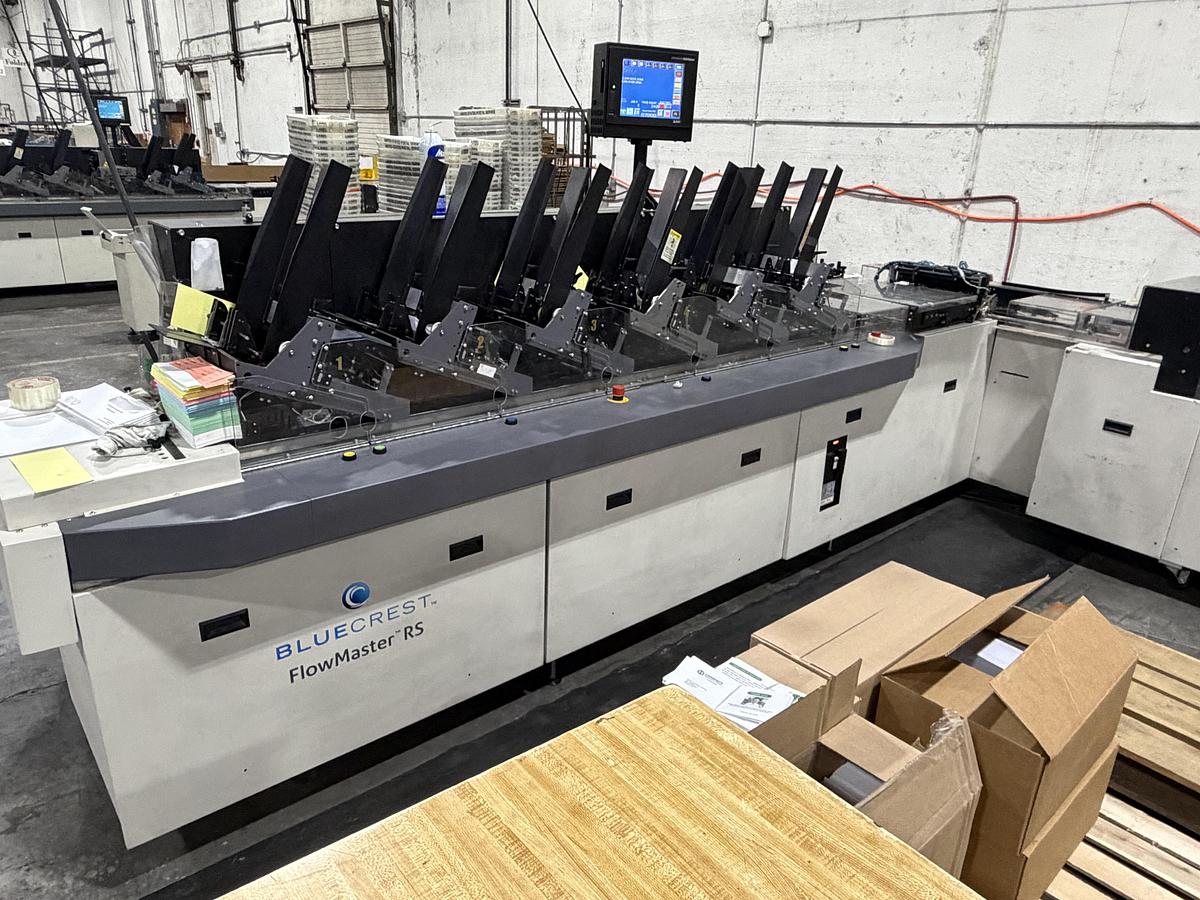 Used BlueCrest RS 6-Station Inserter with MCS Read & Write