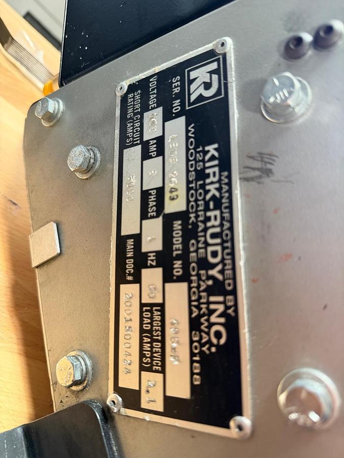 Used Refurbished Kirk-Rudy 496F Friction Feeder