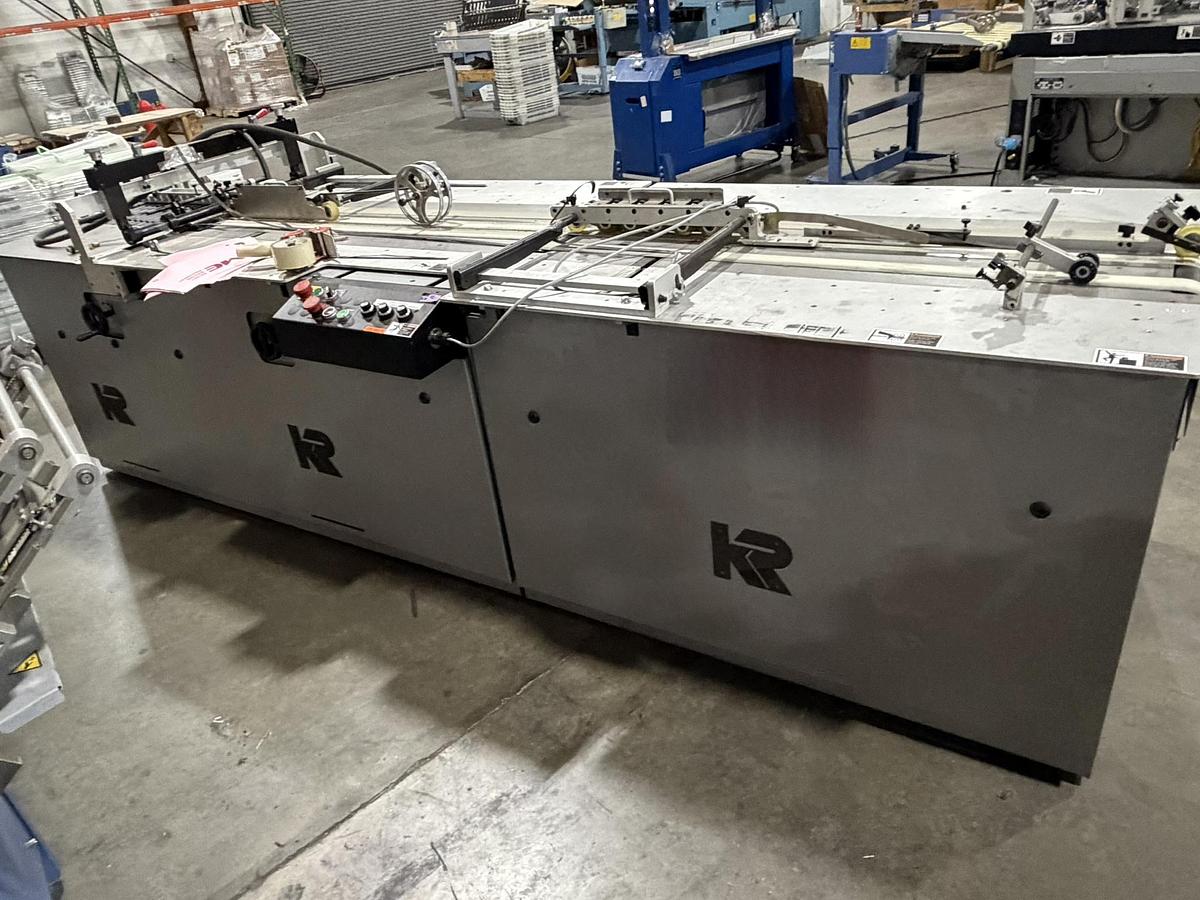 Used Kirk-Rudy KR219RRSF Roller Registration Score/Fold (Plow Fold/Score) System