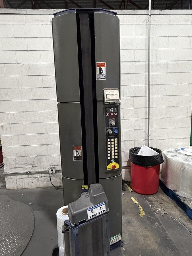 Used Lantech Q300 Semi-Automatic Turntable Stretch Wrapper