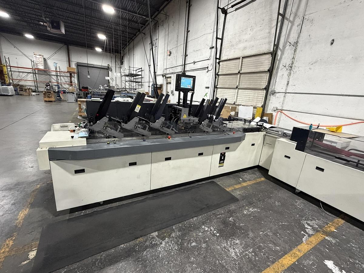 Used Pitney Bowes FlowMaster RS Production Inserter 6 Stations (Incl. 1 Rotary Feeder)