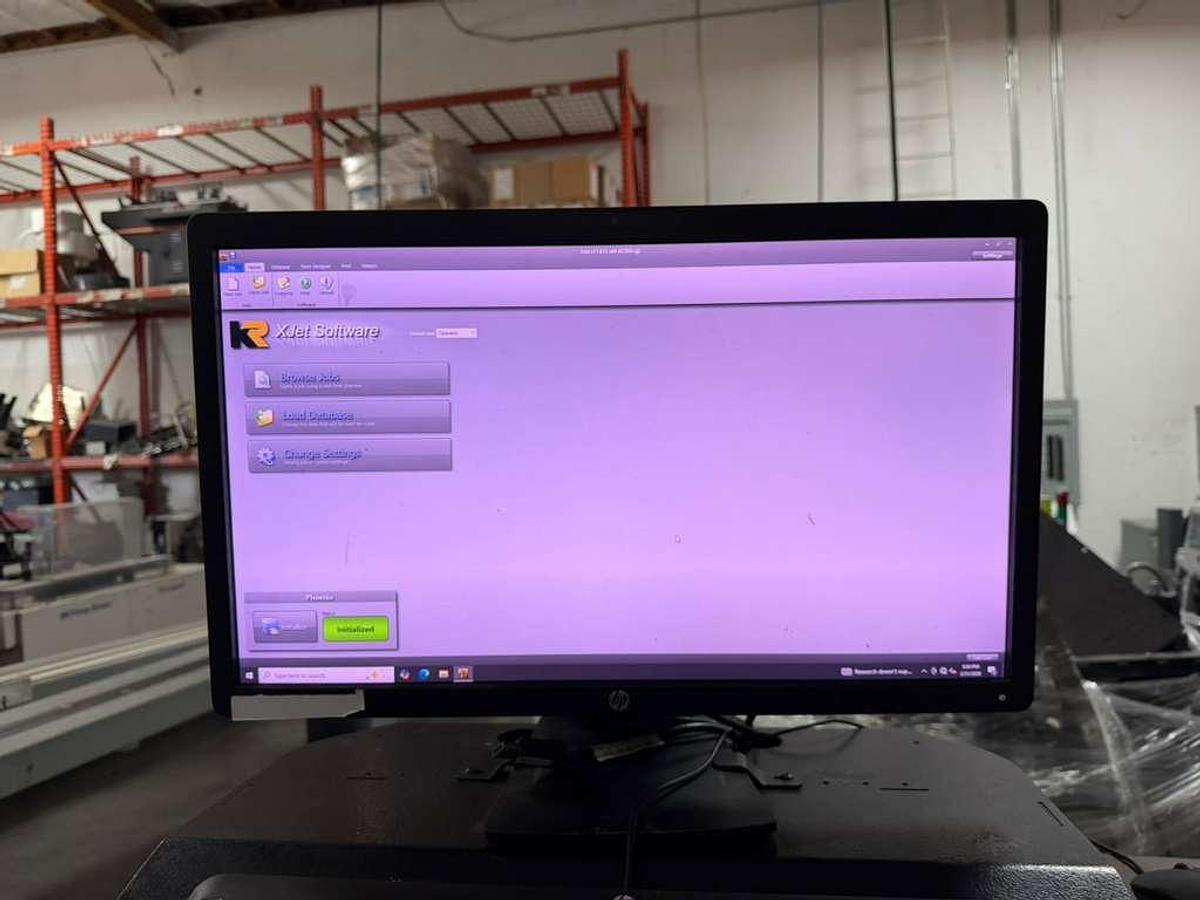 Used Kirk Rudy UV Phoenix Inkjet with Feeder Complete System