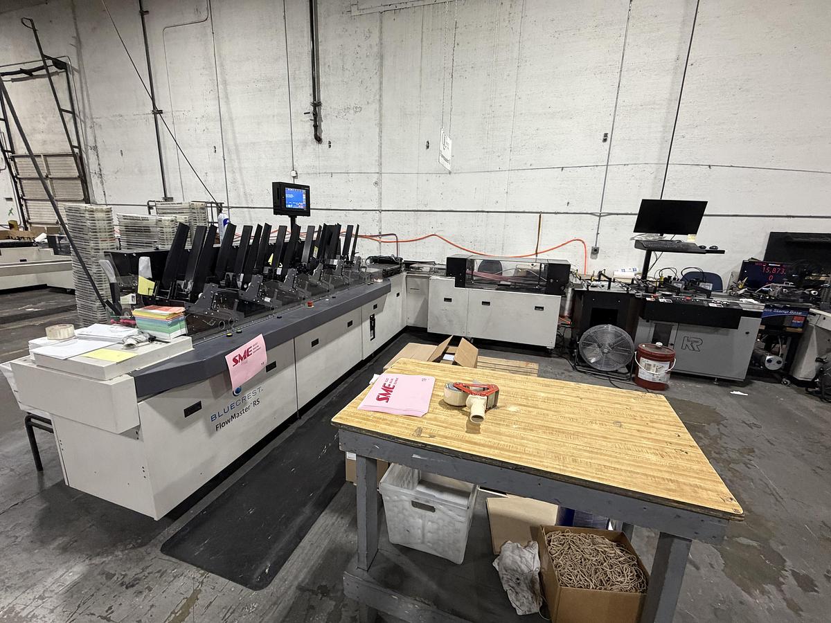 Used BlueCrest RS 6-Station Inserter with MCS Read & Write