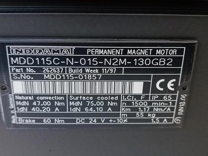 Synchronmotor, MDD115C-N-015-N2M-130GB2, 262637, Rexroth neu