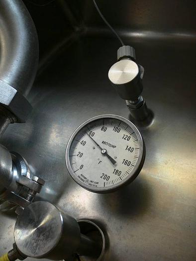 Used 40000 Gallon Stainless Steel Jacketed Tank w/ Agitator Spray Ball