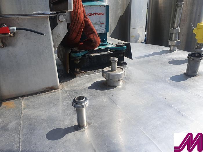 Used Bailie Engineering 2,000 Litre Stainless Steel 316 Mix Tank