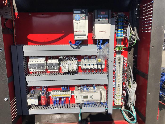 Used 60" ROSENTHAL DUPLEX SLITTER REWINDER 18" REWIND DIAMETERS MFG. 2016