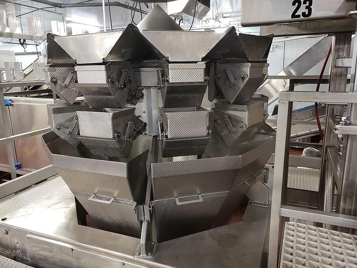 Used 2013 HAYSSEN  Hayssen 12-19 with Yamato ADW710 Dimpled Scale