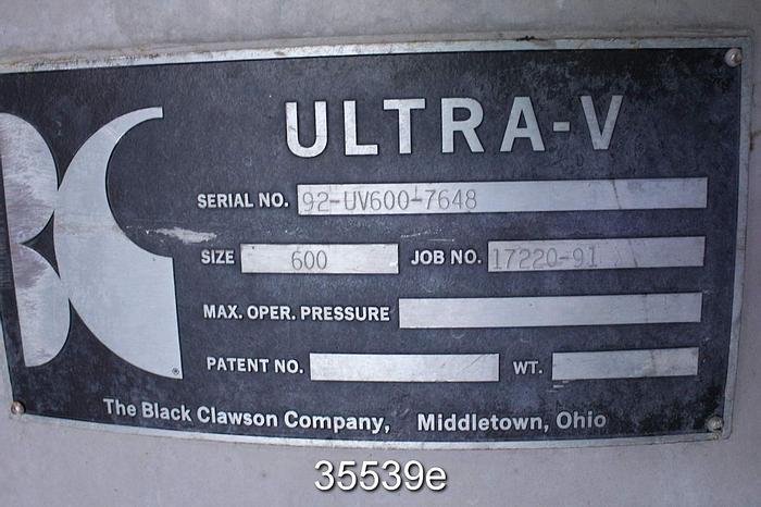 Used Black Clawson UV600 Pressure Screen #35539