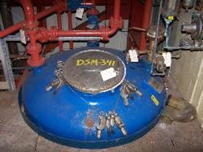 Used Pfaudler 1000 gallon vertical chemstor #5014 glass lined tank