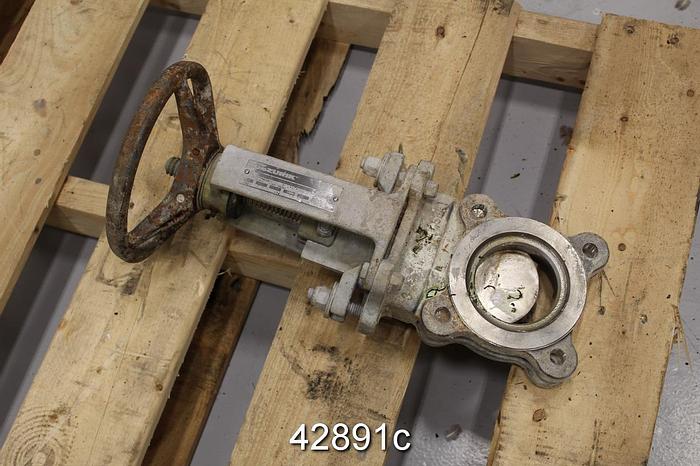 Used Dezurik 3" Hand Operated Knife Gate Valve #42891