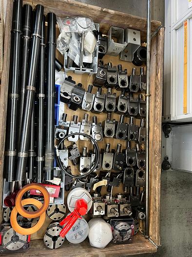 Used INDEX C 42 - TWIN SPINDLE - 3 TURRET CNC LATHE C axis Y axis