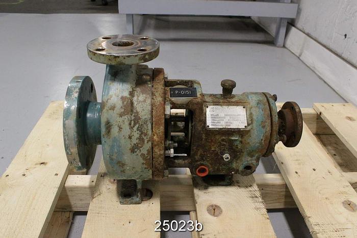 Used Goulds 3196 Goulds 3196, 1.5X3X6, Stainless Steel Casing, 5 Vane Impeller, Stainless Steel Impeller,  Stainless Steel Stuffing Box, Packing With St Powerend #25023