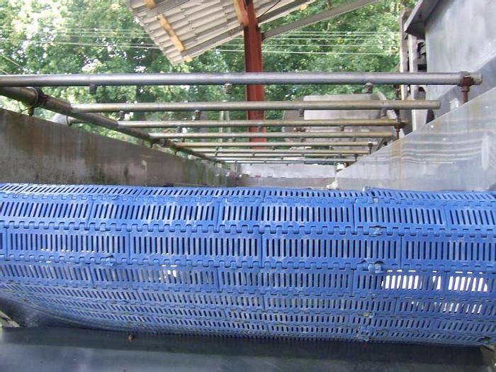 Used Schładzalnik z przenośnikiem po blanszowaniu - nierdzewny