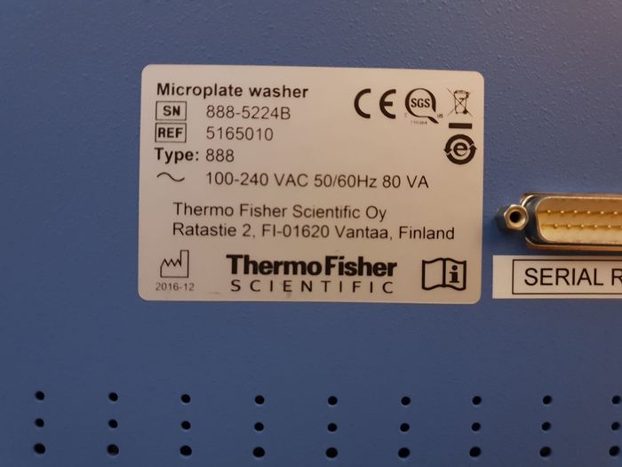 Used Thermo Scientific Wellwash Versa 888 Microplate Washer