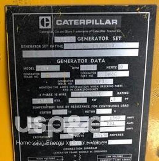 Used 520kW Caterpillar Diesel Generator Set