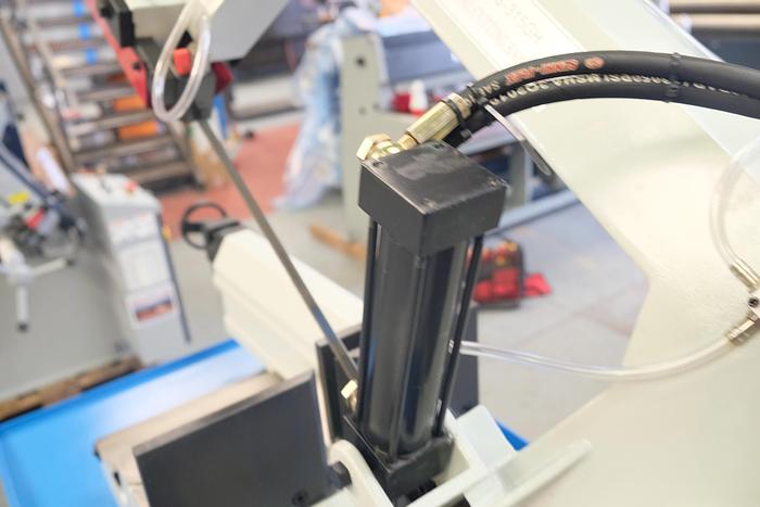 Mach- Cut 315 Semi Automatic double Mitre Bandsaw