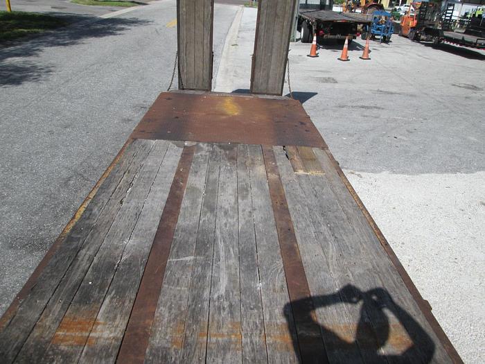 Used 1997 Evaco Trailer- 20 ton equipment trailer