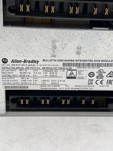 Used Allen-Bradley 2094-BC01-M01-S Ser C