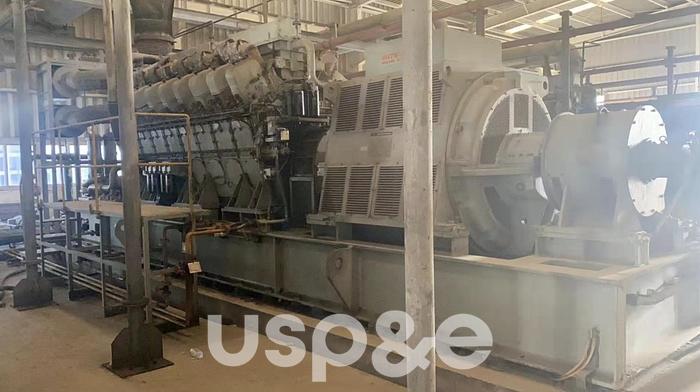 Used 3 MW 1997 Used Mitsubishi 16KU30A HFO Generator Sets