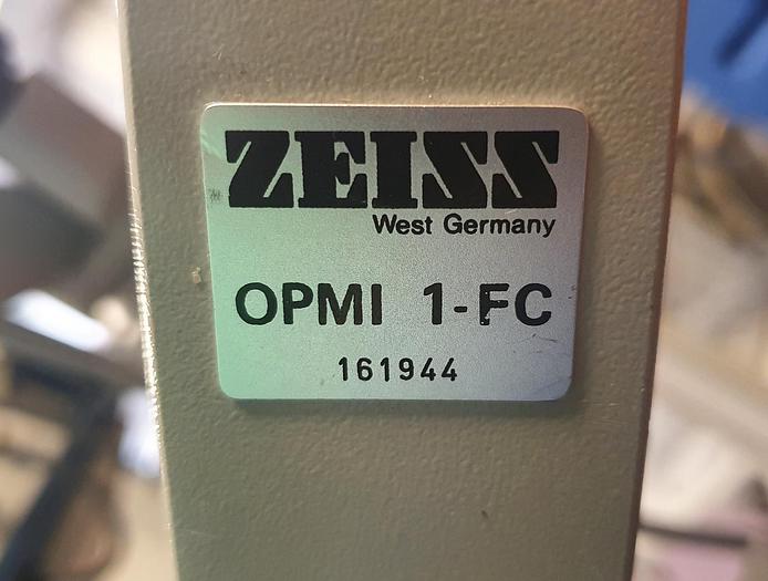 Gebraucht ZEISS  OPMI 1-FC Operationsmikroskop mit Speisegerät f. Licht