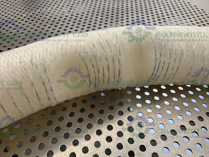 Used Sani-Tech  STHT-WR-1500 84" Silicone Hose w/ 1 1/2" Sanitary Fitting