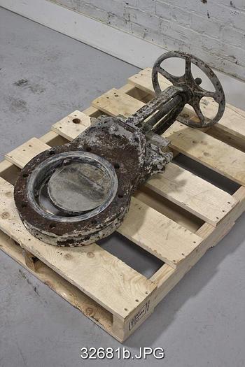 Used Dezurik 8" Hand Operated Knife Gate Valve #32681