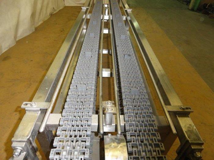 Used Dual Lane Conveyor; 17'L
