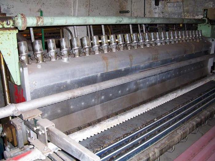 Used 155" (3.94M) WET END SECTION CORRUGATED MEDIUM ESCHER WYSS STEP-DIFFUSER HEADBOX BLACK CLAWSON C-FORMER SS TABLE