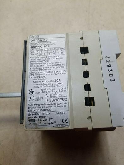 Used Abb OS 30AJ12