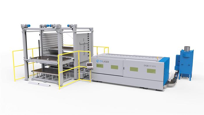 Compact Store: automation system for fiber laser cutting machines