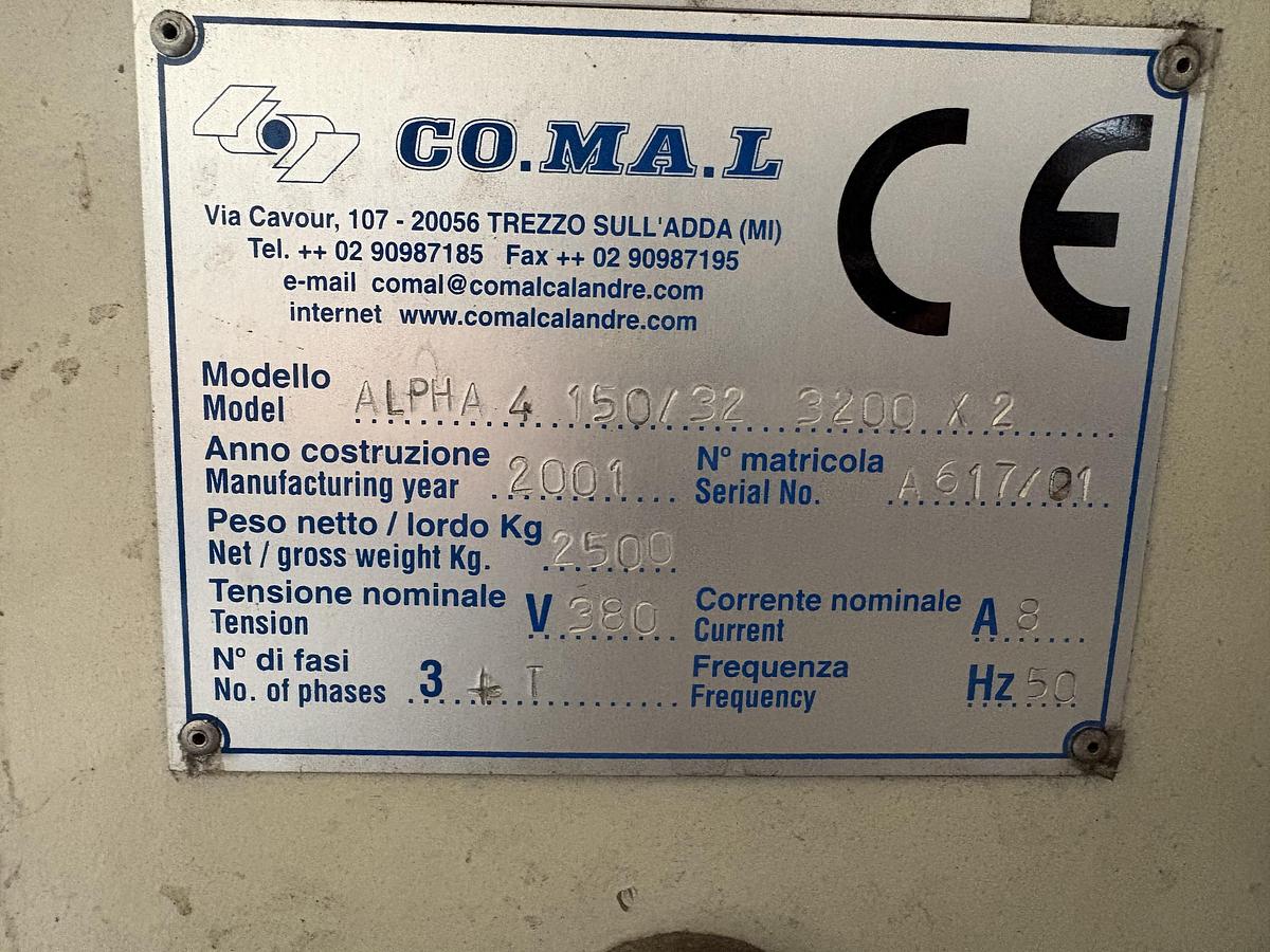 Usato CALANDRA A CONTROLLO NUMERICO