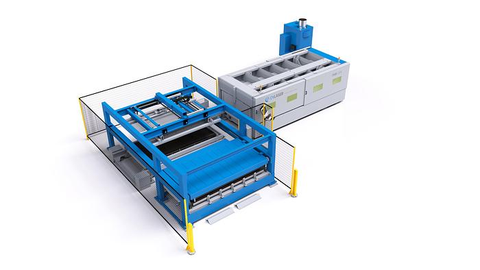 Compact Server Side: fiber laser cutting automation