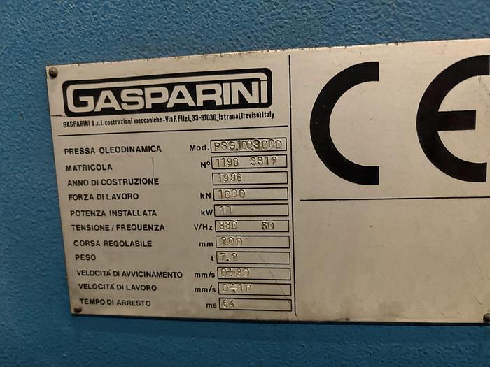 Usato PRESSA PIEGATRICE SINCRONIZZATA GASPARINI PSG100