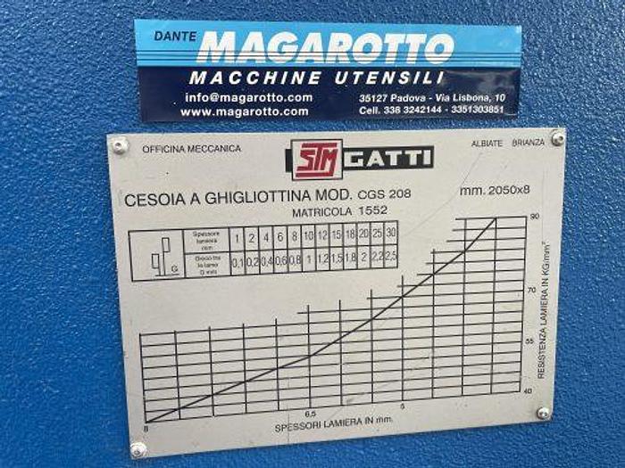 Usato CESOIA GATTI 208