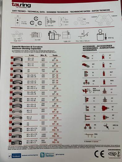 Usato CURVAPROFILI TAURING ALPHA 50